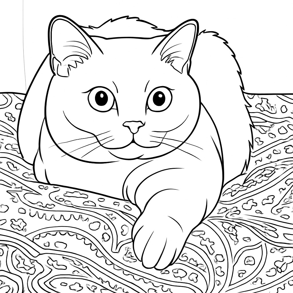 Ausmalbuch Katze
